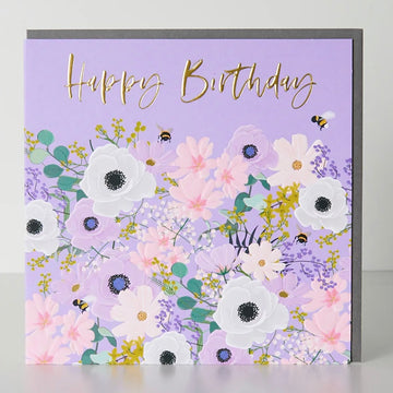 Belly Button Designs | Happy Birthday Florals