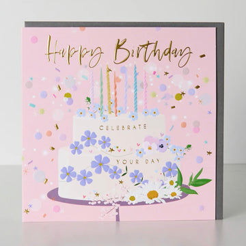 Belly Button Designs | Happy Birthday Cake