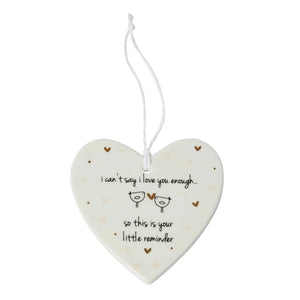 Belly Button Designs | I Can’t Say I Love You Enough Hanging Decoration