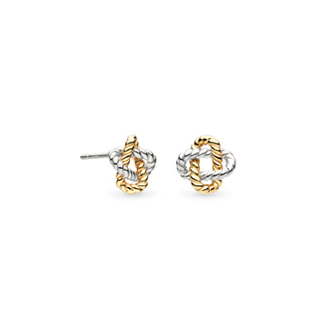 Kit Heath | Marina Rope Knot Golden Stud Earrings
