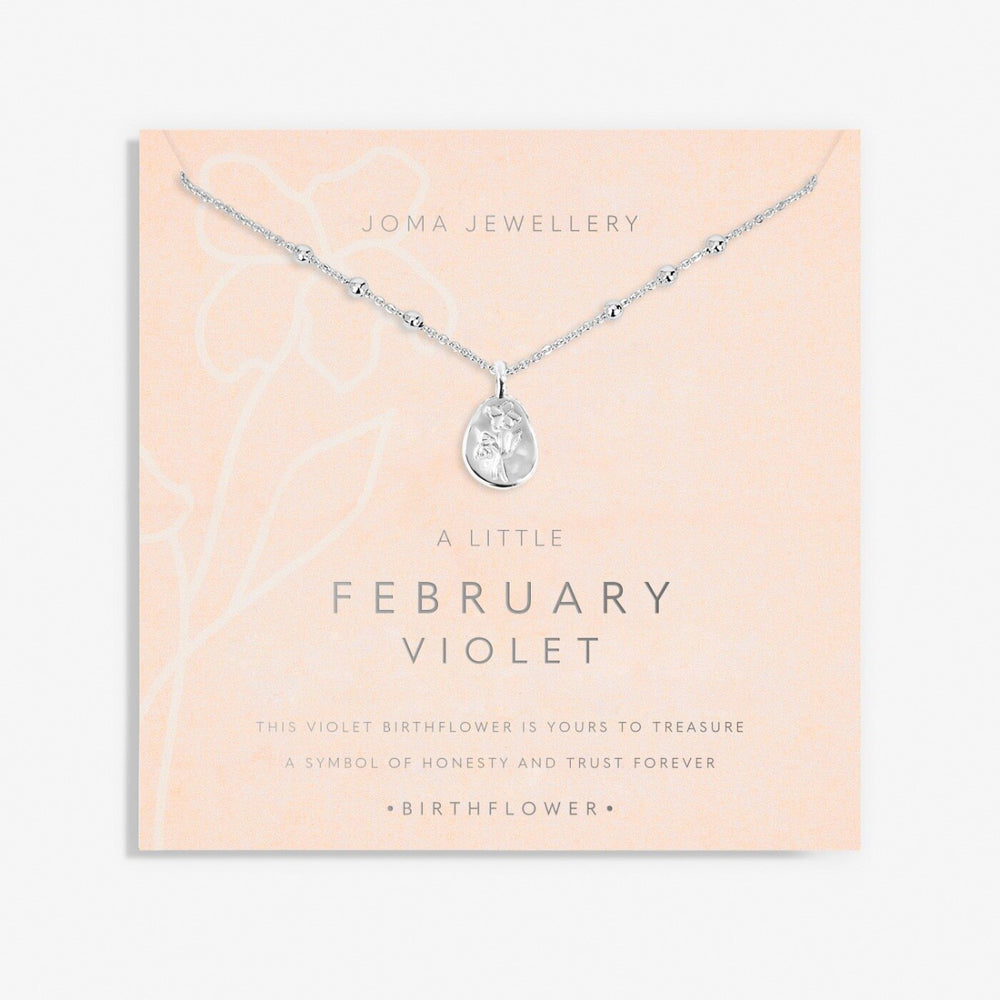 Joma Jewellery | February Birthflower Necklace