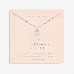 Joma Jewellery | February Birthflower Necklace