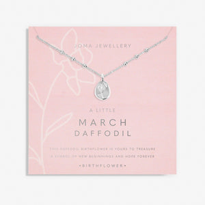 Joma Jewellery | March Birthflower Necklace