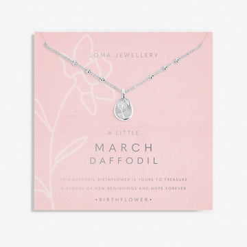 Joma Jewellery | March Birthflower Necklace