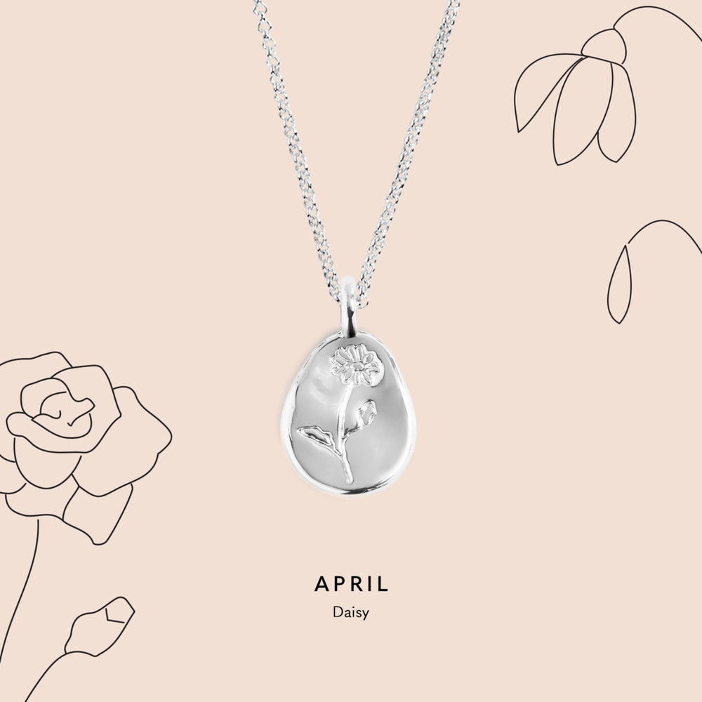 Joma Jewellery | April Birthflower Necklace