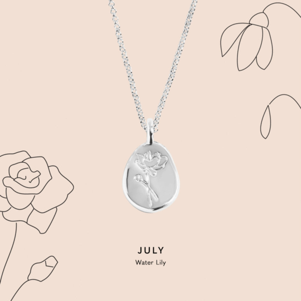 Joma Jewellery | July Birthflower Necklace