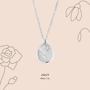 Joma Jewellery | July Birthflower Necklace