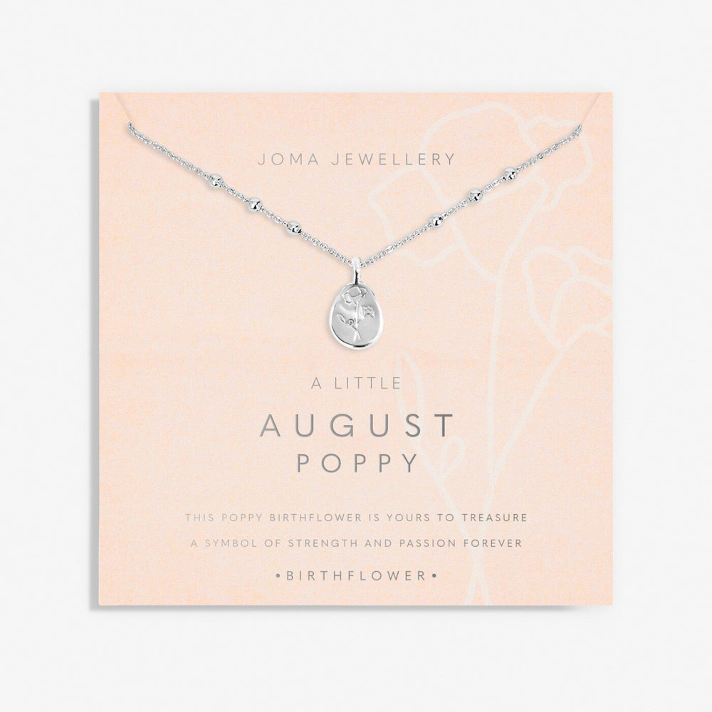 Joma Jewellery | August Birthflower Necklace