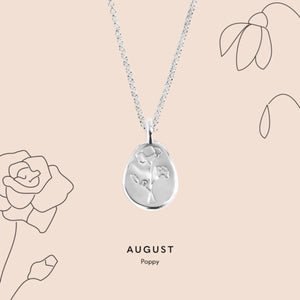 Joma Jewellery | August Birthflower Necklace