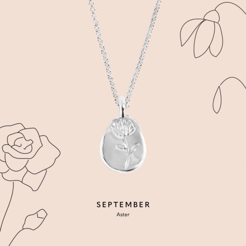 Joma Jewellery | September Birthflower Necklace