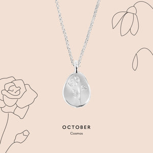 Joma Jewellery | October Birthflower Necklace