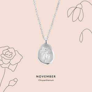 Joma Jewellery | November Birthflower Necklace