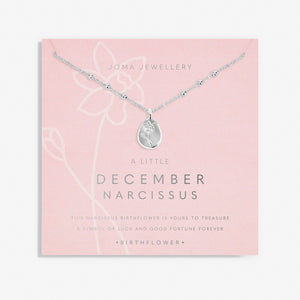 Joma Jewellery | December Birthflower Necklace