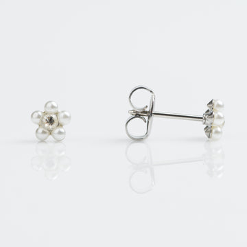 Studex | Sensitive Daisy White Pearl Stud Earrings