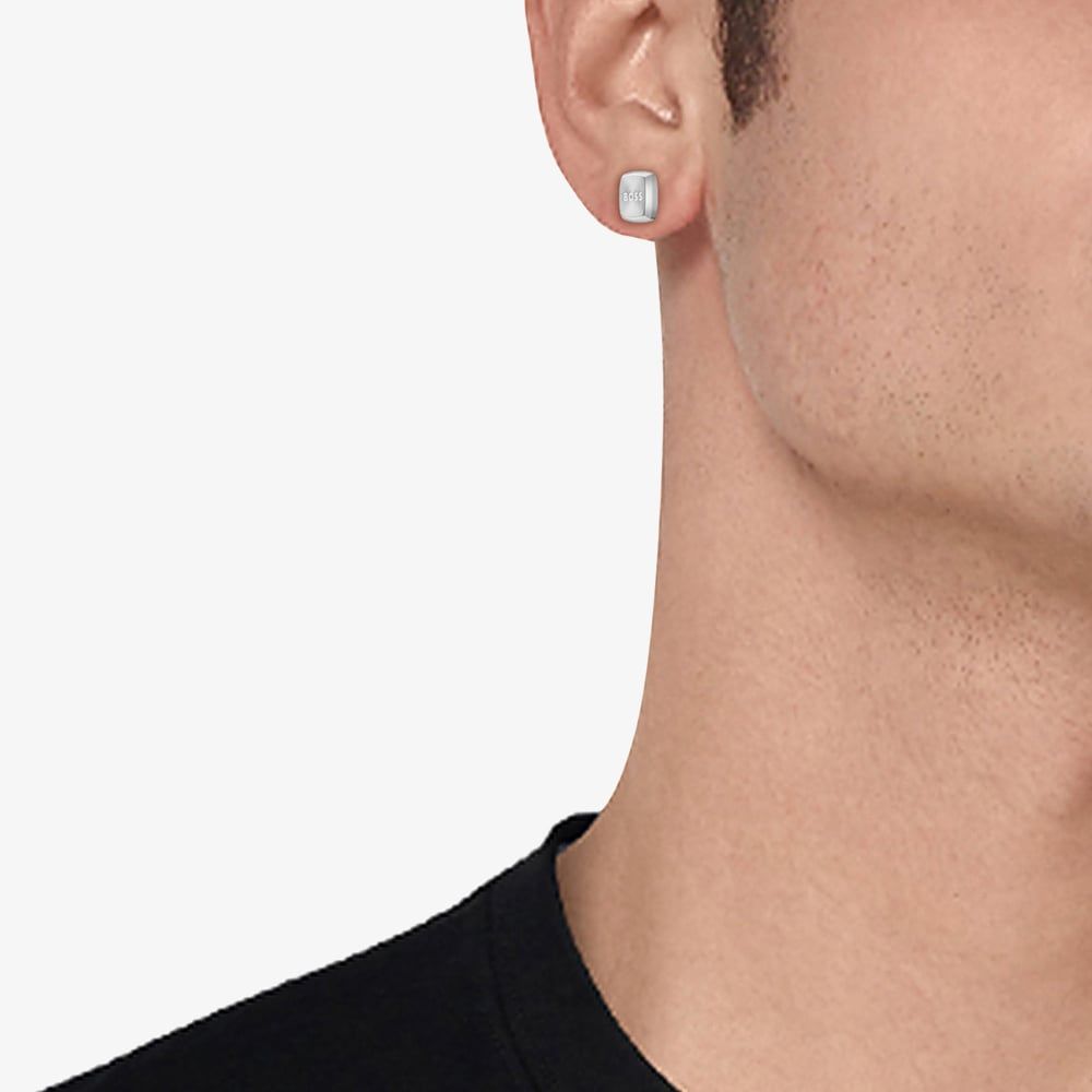 Boss Jewellery | Gents Yang Stainless Steel Square Earring