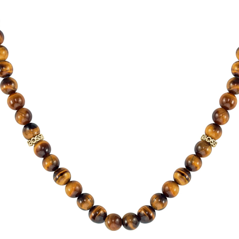 Boss Jewellery | Gents Tigers Eye Beaded Necklace