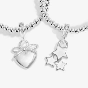 Joma Jewellery | Merry Christmas Linked Infinity Bracelets