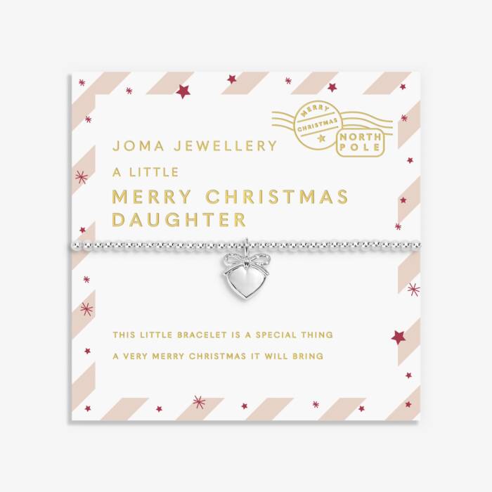 Joma Jewellery | Kids Love From Santa Merry Christmas Daughter Bracelet
