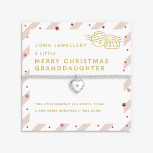 Joma Jewellery | Love From Santa Merry Christmas Granddaughter Bracelet