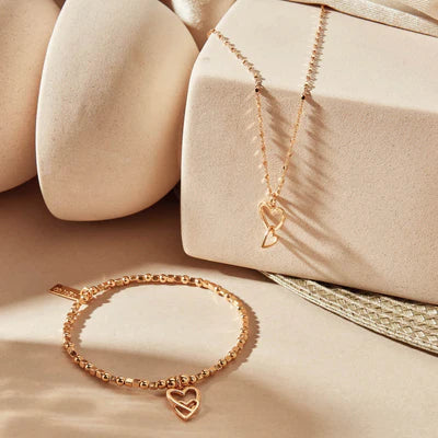 ChloBo | Gold Interlocking Love Heart Necklace