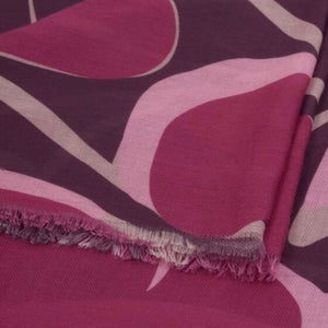 Katie Loxton | Organic Heart Print Maroon & Cherry Scarf