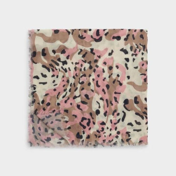Katie Loxton | Tortoiseshell Print Soft Taupe, Blush Pink & Brown Scarf