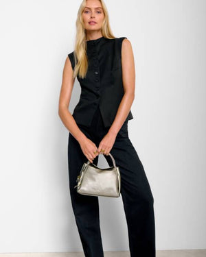 Katie Loxton | Nova Top Handle Pewter Bag