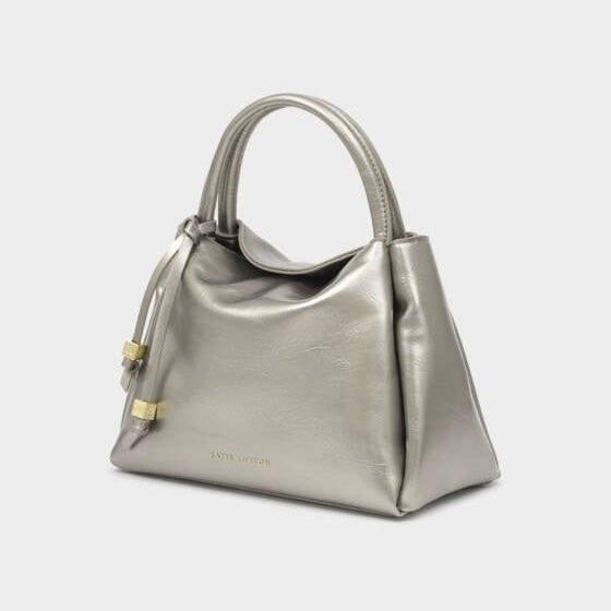 Katie Loxton | Nova Top Handle Pewter Bag