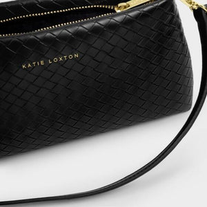 Katie Loxton | Nova Black Woven Clutch Bag