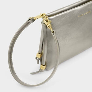 Katie Loxton | Nova Pewter Textured Clutch Bag