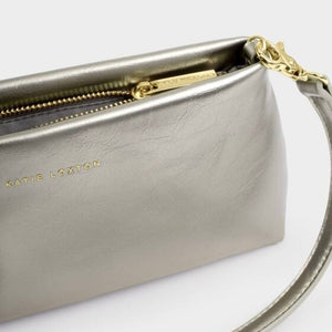 Katie Loxton | Nova Pewter Textured Clutch Bag