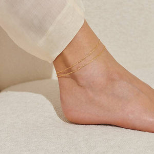 Joma Jewellery | Double Figaro Anklet