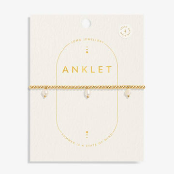 Joma Jewellery | Three Pearl Anklet