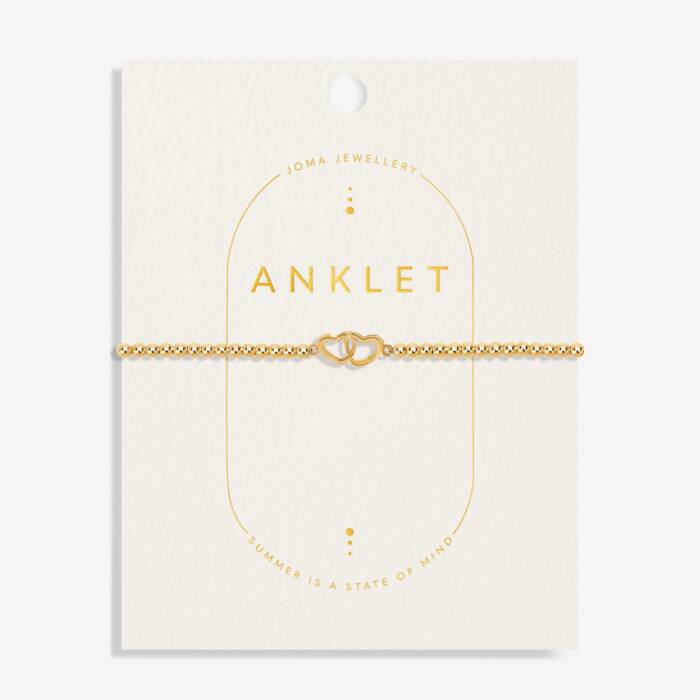 Joma Jewellery | Linked Heart Anklet