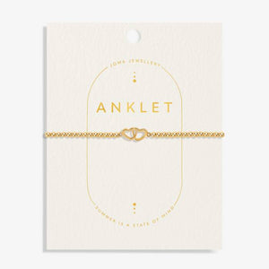 Joma Jewellery | Linked Heart Anklet
