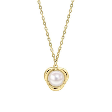 9ct Yellow Gold Pearl Necklace