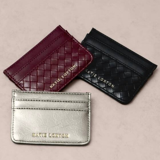 Katie Loxton | Nova Black Woven Cardholder