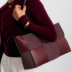 Katie Loxton | Taya Cherry Red Woven Tote Bag