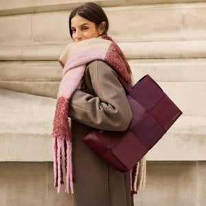 Katie Loxton | Taya Cherry Red Woven Tote Bag