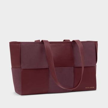 Katie Loxton | Taya Cherry Red Woven Tote Bag