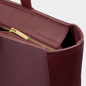 Katie Loxton | Taya Cherry Red Woven Tote Bag