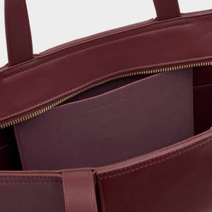 Katie Loxton | Taya Cherry Red Woven Tote Bag