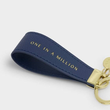Katie Loxton | Sentiment Navy Loop Keyring One In A Million
