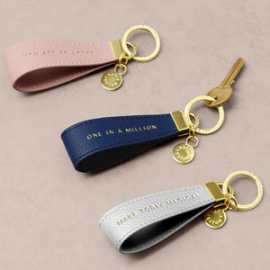 Katie Loxton | Sentiment Navy Loop Keyring One In A Million