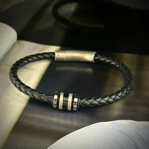 Unique & Co | Black Leather Bracelet