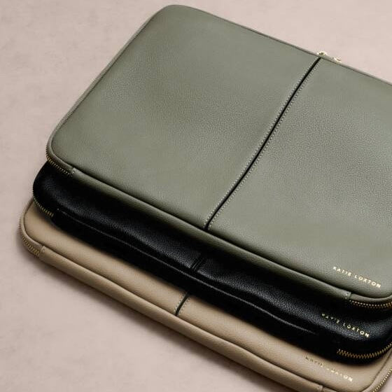 Katie Loxton | Folio Taupe Laptop Case