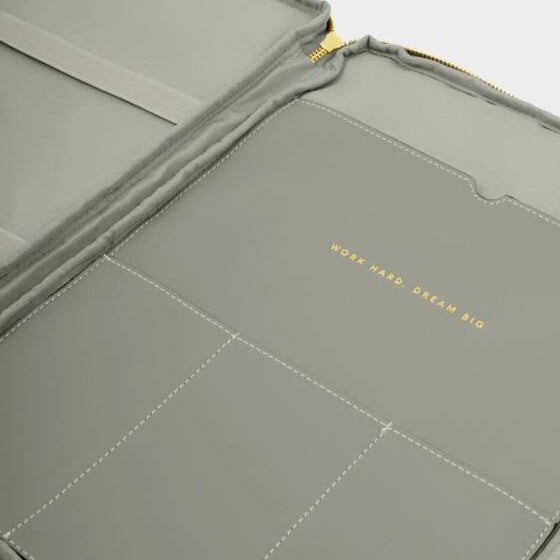 Katie Loxton | Folio Graphite Green Laptop Case