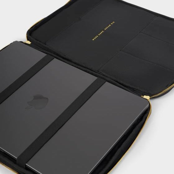 Katie Loxton | Folio Black Laptop Case