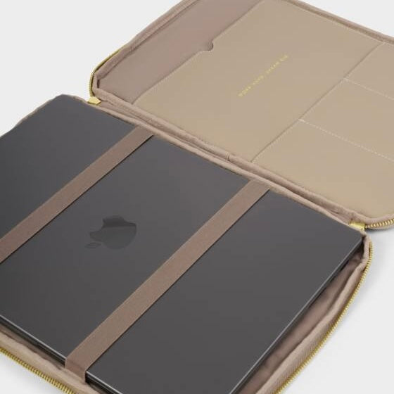 Katie Loxton | Folio Taupe Laptop Case