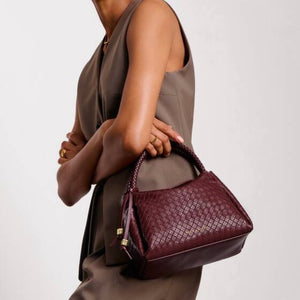 Katie Loxton | Nova Top Handle Cherry Red Woven Bag